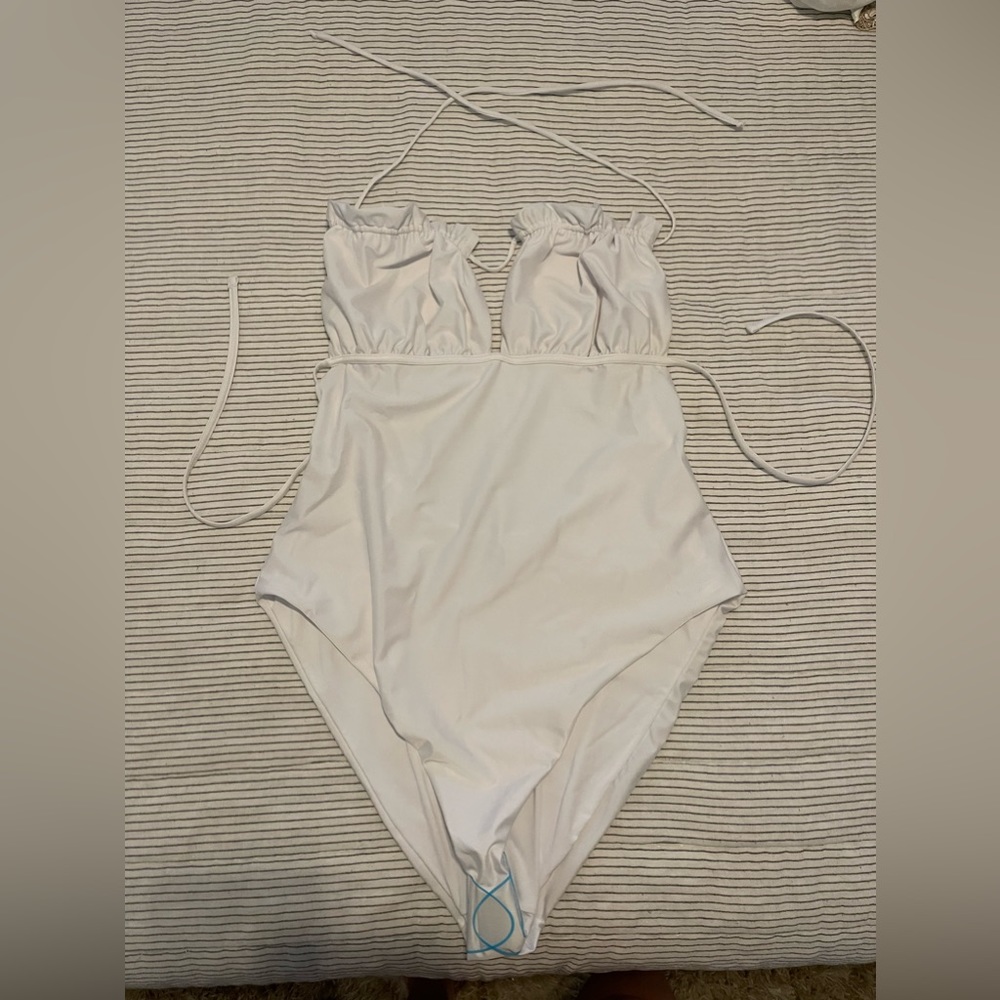 ASOS white one piece bathing suit - Bridal